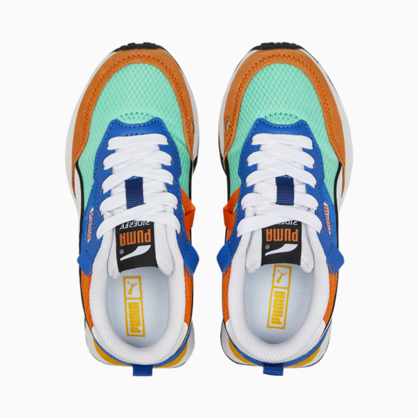 Rider FV Future Vintage Sneakers Kids, Biscay Green-Vibrant Orange, large-MEX