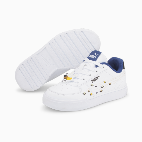 Tenis infantiles Caven Small World, Puma White-Pristine-Blazing Blue-Puma Black, large-MEX