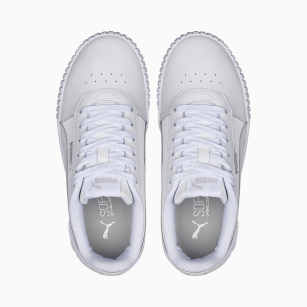 Carina 2.0 Sneakers Youth, Puma White-Puma White-Puma Silver, large-ZAF