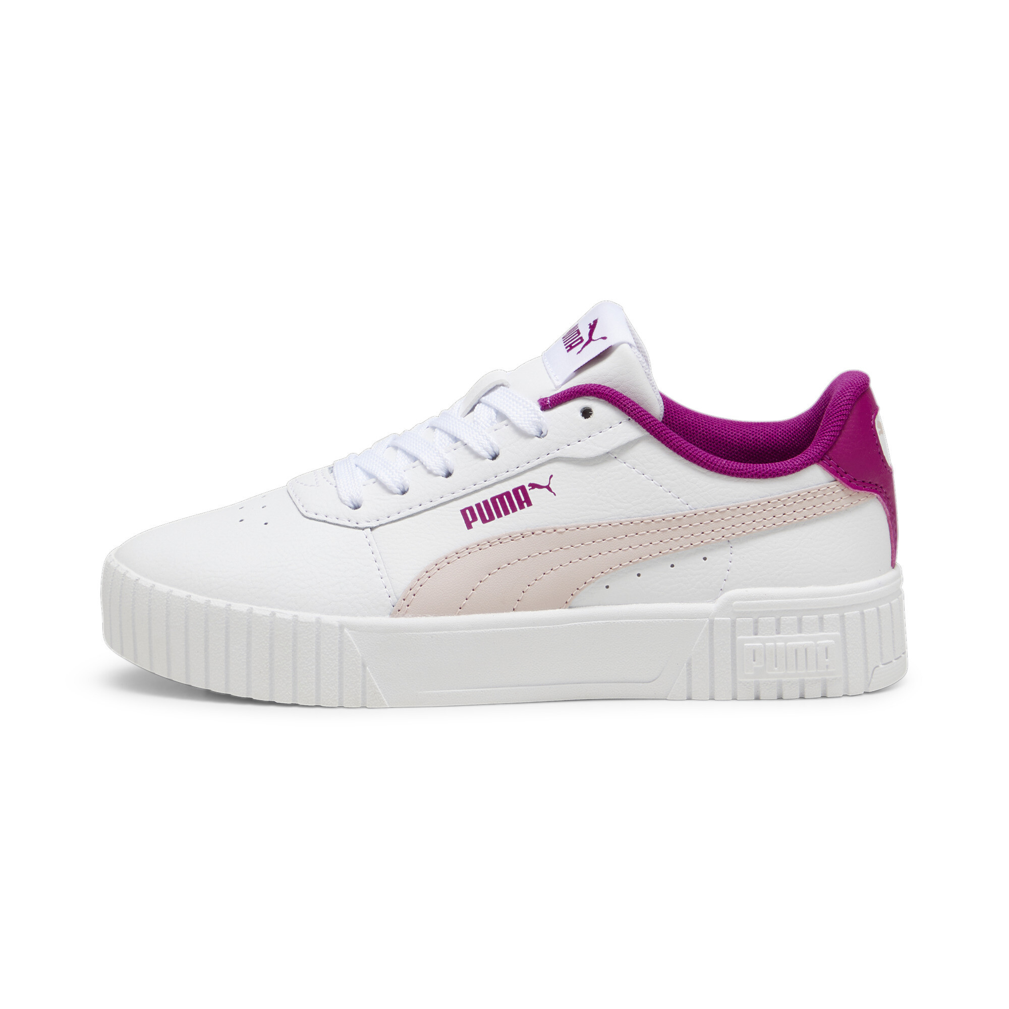 Puma Carina 2.0 Sneakers Teenager Schuhe Für Damen Für Kinder | Mit Plain | White/Mauve Mist/Magenta Gleam | Größe: 37.5