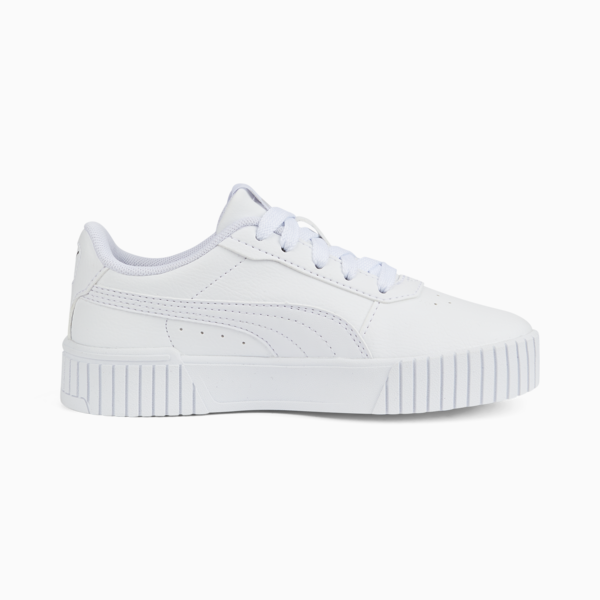 Carina 2.0 Sneakers Kids, Puma White-Puma White-Puma Silver, large-ZAF