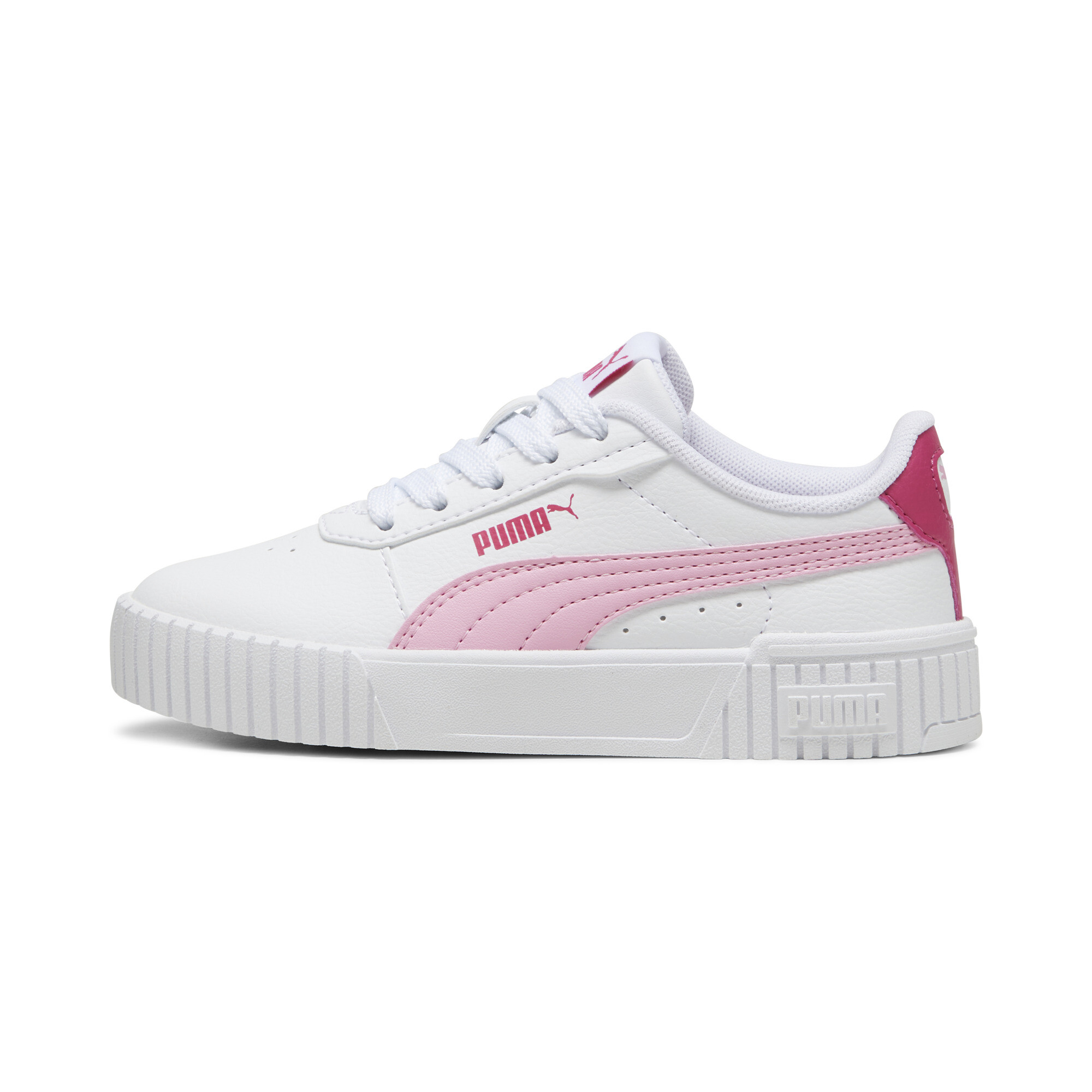 Puma Carina 2.0 Sneakers Kinder Schuhe | Mit Plain | White/Pink Lilac/White | Größe: 34.5