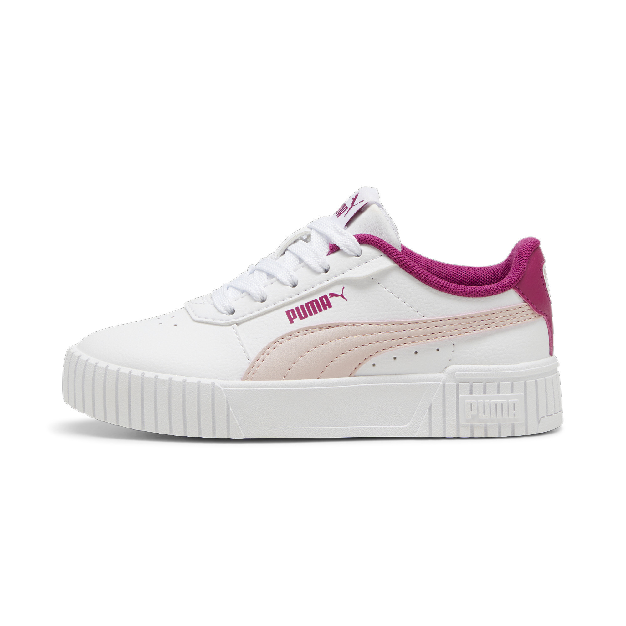 Puma Carina 2.0 Sneakers Kinder Schuhe | Mit Plain | White/Mauve Mist/Magenta Gleam | Größe: 30