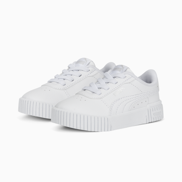 Carina 2.0 AC Sneakers Babies, Puma White-Puma White-Puma Silver, large-ZAF