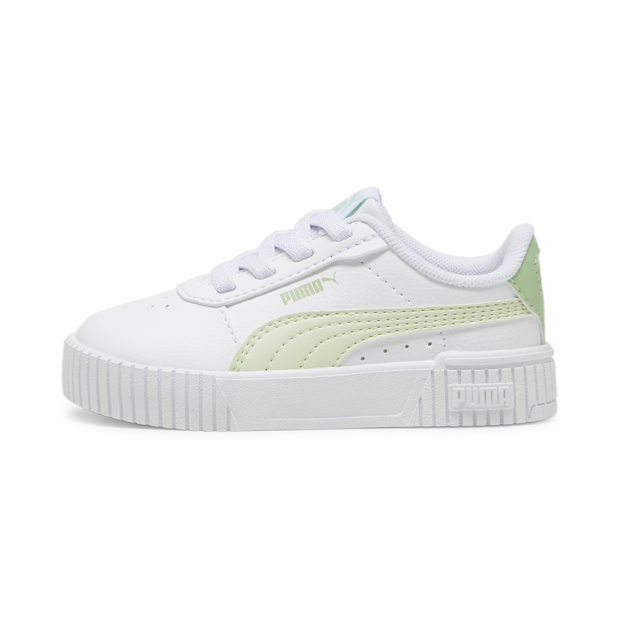 Puma Carina 2.0 AC Sneakers Babys Schuhe Für Damen | Mit Plain | White/Green Illusion/Pure Green | Größe: 21