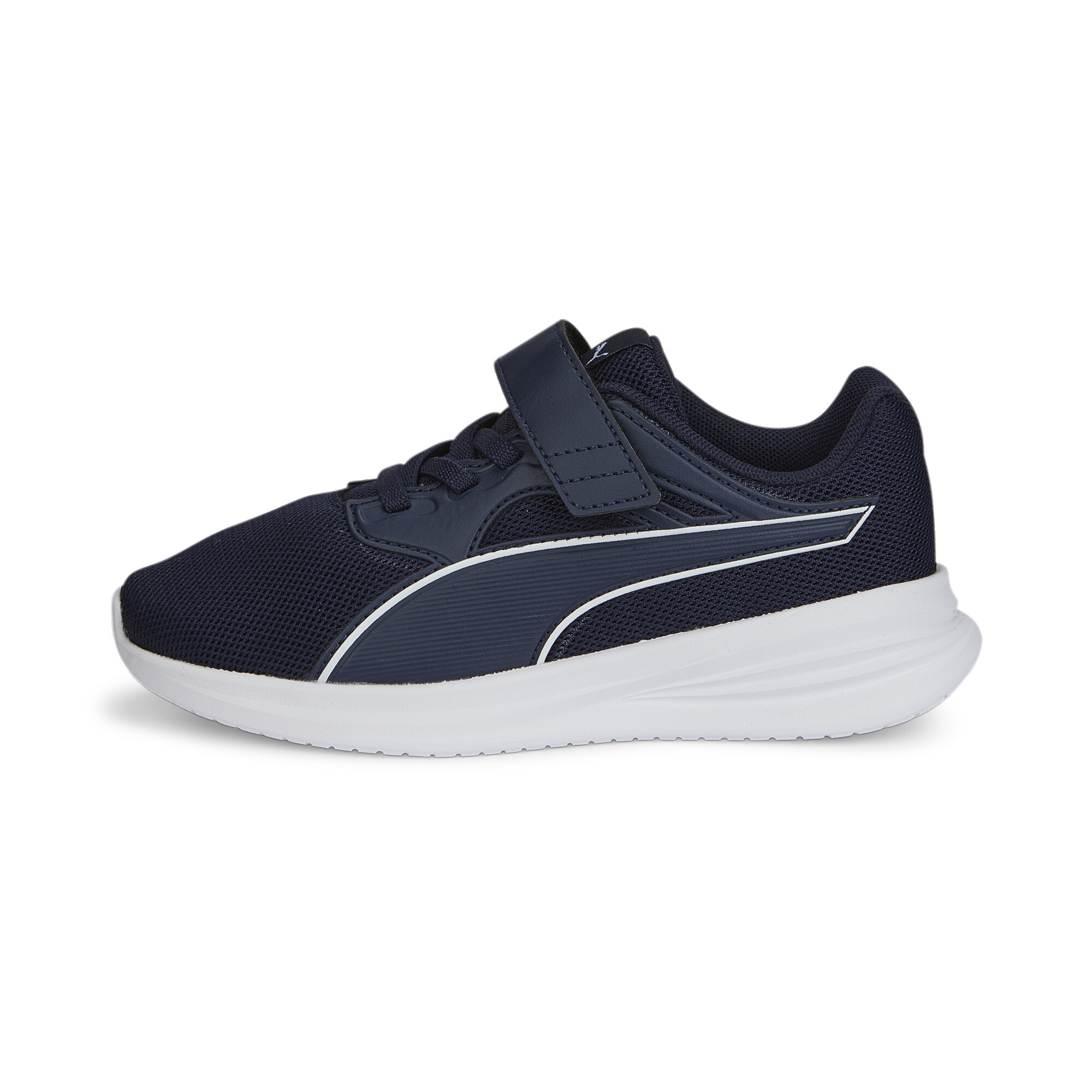 Puma Transport AC+ Sneakers für Kinder Schuhe | Mit Plain | Peacoat/White | Größe: 28