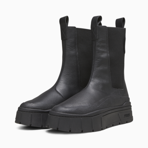 Mayze Stack Women's Chelsea Boot, PUMA Black, large-ZAF