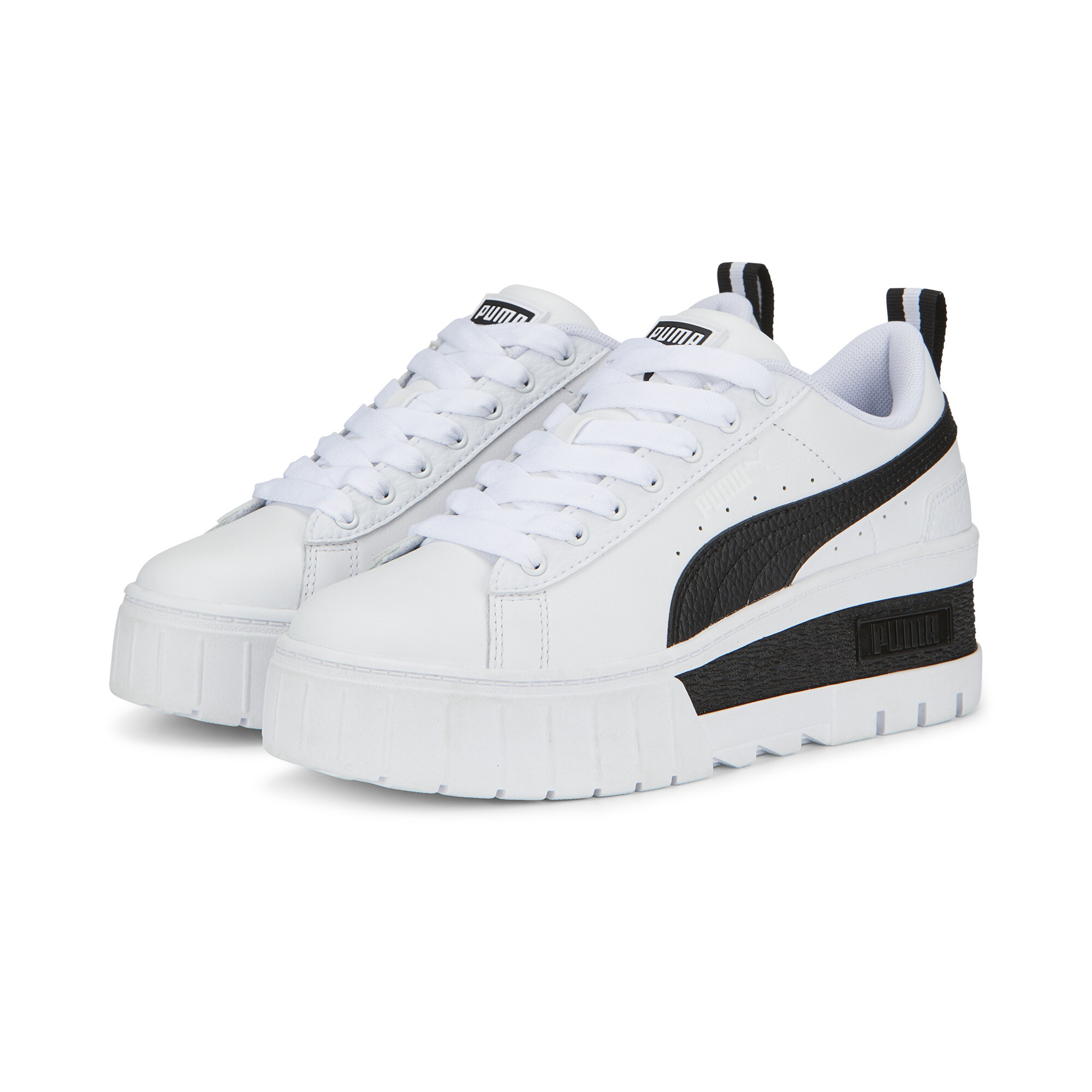 Tenis para mujer Mayze Wedge en Talla 27.5 en Blanco | PUMA