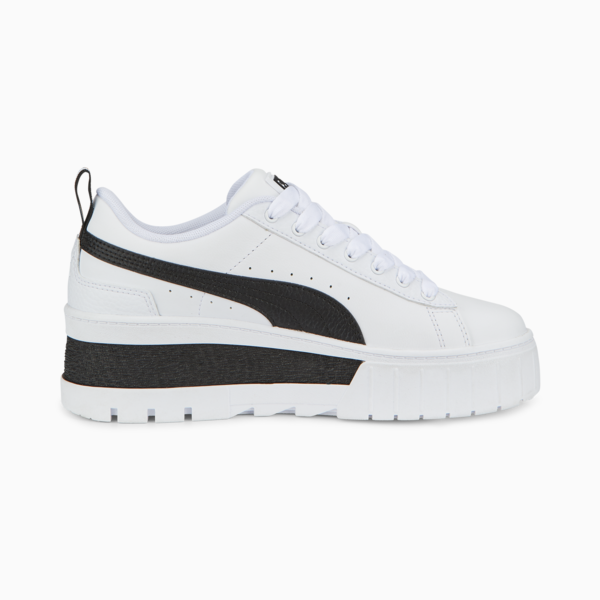 Mayze Wedge Sneakers Women, Puma White-Puma Black, large-ZAF