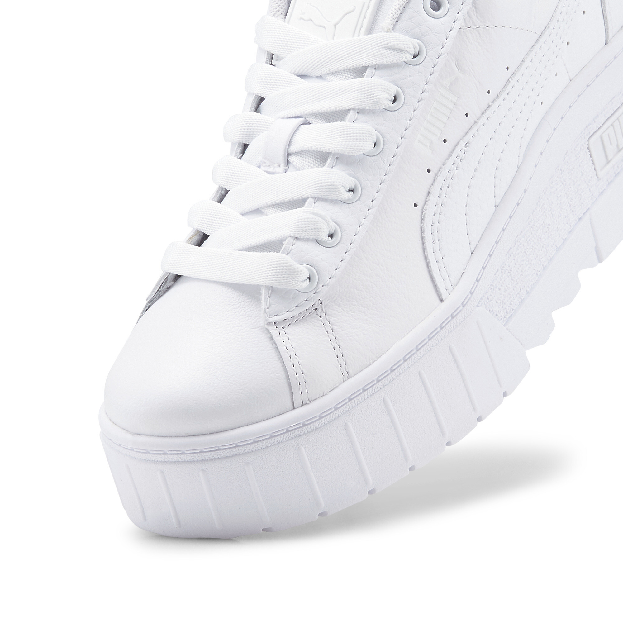 Women's Puma Mayze Wedge Sneakers, White, Size 42, Shoes