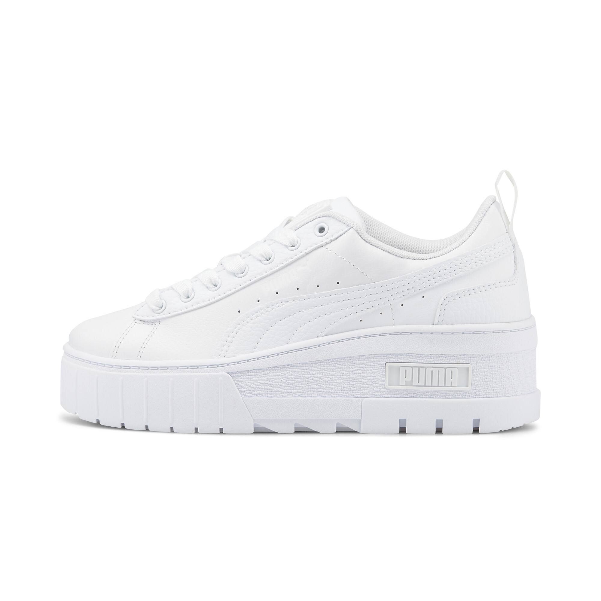 puma white leather trainers