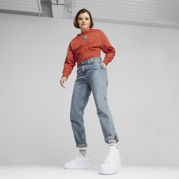Mayze Wedge Sneakers Women, PUMA White-Ash Gray, large-ZAF