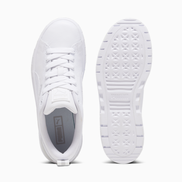 Mayze Wedge Sneakers Women, PUMA White-Ash Gray, large-ZAF