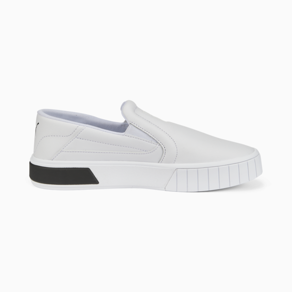 Cali Star Slip-On Leather Sneakers Women, Puma White-Puma Black, large-ZAF