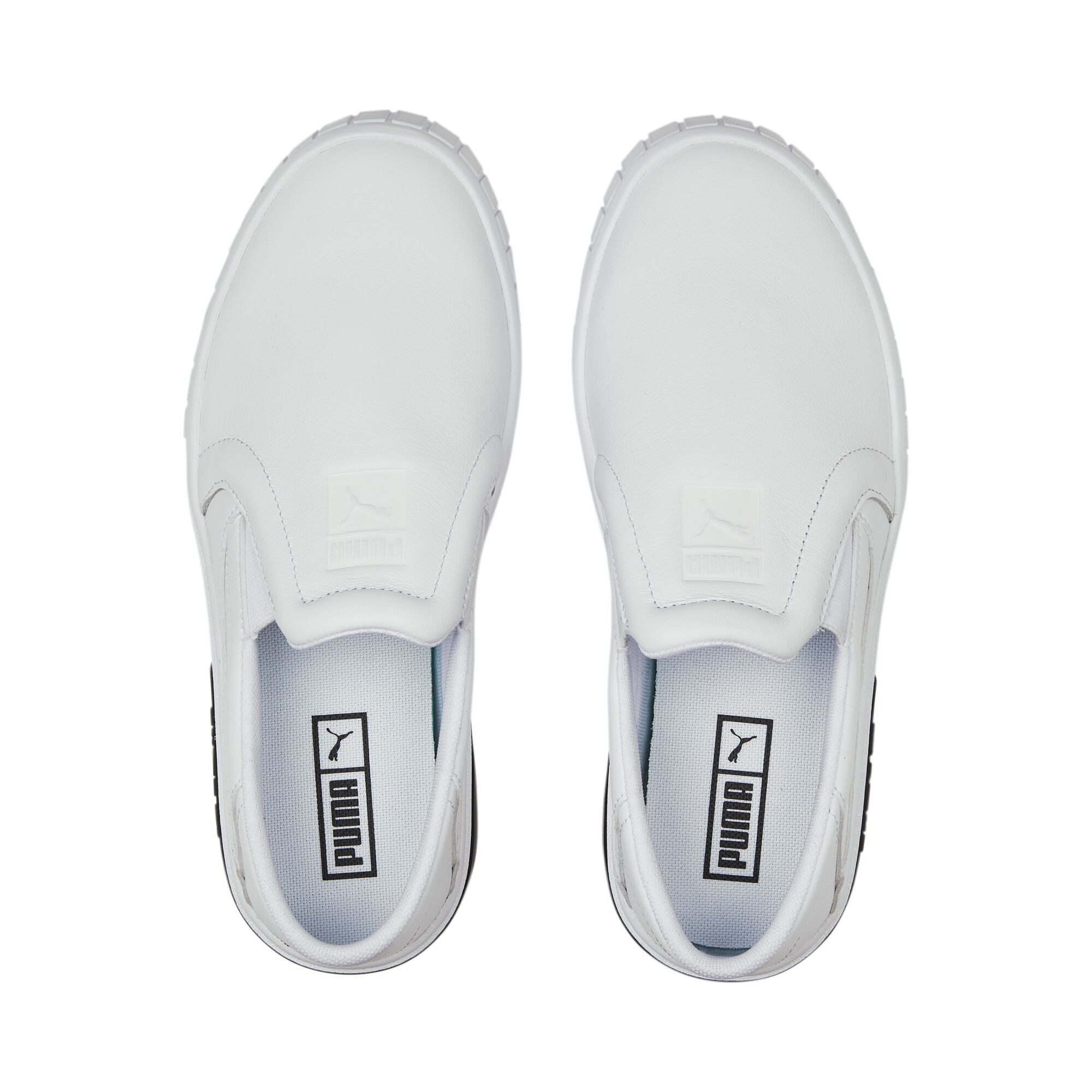 Women's PUMA Cali Star Slip-On Leather Sneakers Women In White, Size EU 42
