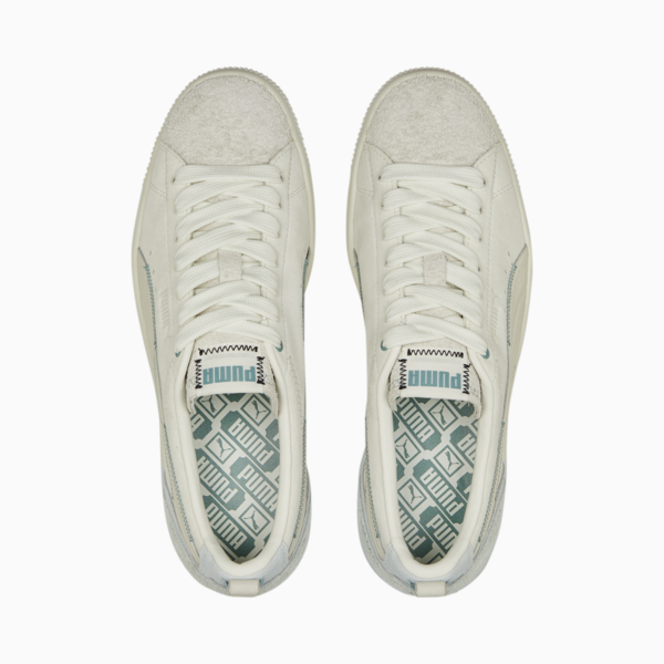 Suede VTG Beautiful Flaw Sneakers, Vaporous Gray-Ice Flow, large-ZAF