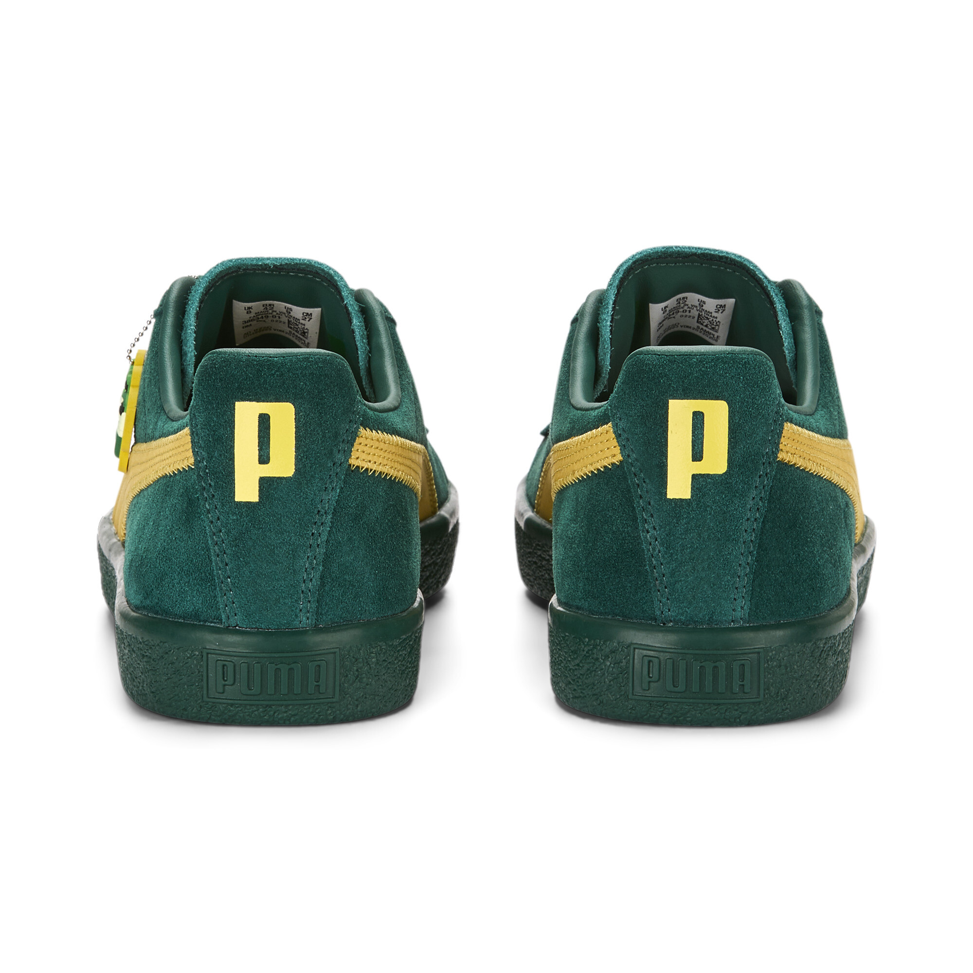 Men's Clyde Super PUMA Sneakers In 40 - Green, Size EU 38.5