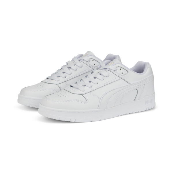 RBD Game Low Sneakers, Puma White-Puma White-Puma Team Gold, large-ZAF