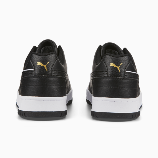 RBD Game Low Sneakers, Puma Black-Puma White-Puma Team Gold, large-ZAF