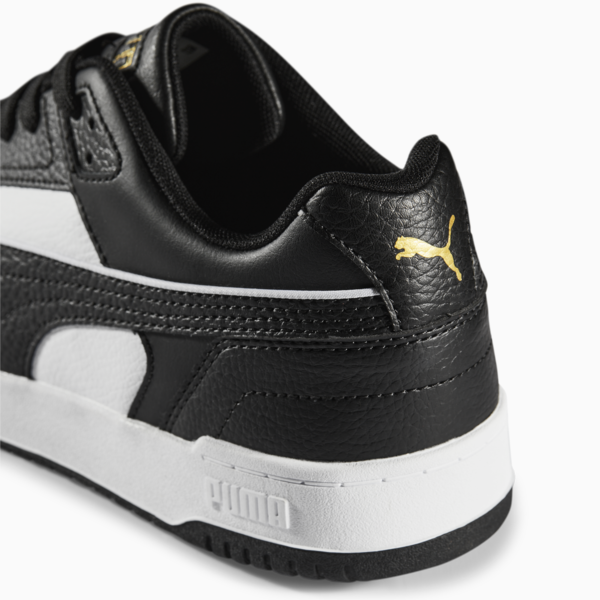 RBD Game Low Sneakers, Puma Black-Puma White-Puma Team Gold, large-ZAF
