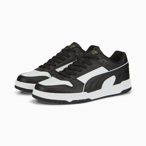 RBD Game Low Sneakers, Puma Black-Puma White-Puma Team Gold, large-ZAF