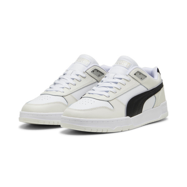 RBD Game Low Sneakers, Puma White-Puma Black-Vapor Gray, large-ZAF