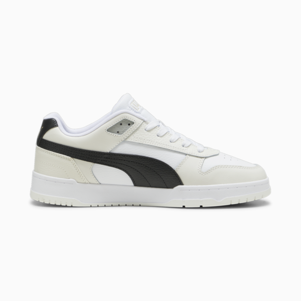 RBD Game Low Sneakers, Puma White-Puma Black-Vapor Gray, large-ZAF