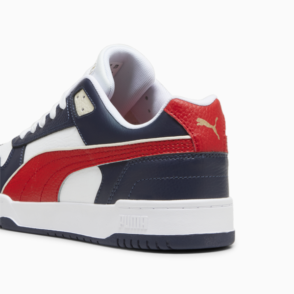 RBD Game Low Sneakers, Puma White-New Navy-For All Time Red, large-ZAF