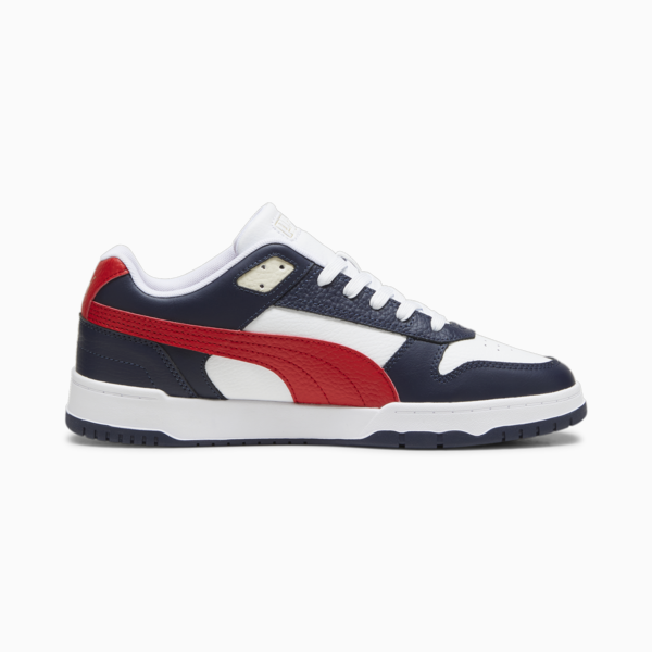 RBD Game Low Sneakers, Puma White-New Navy-For All Time Red, large-ZAF