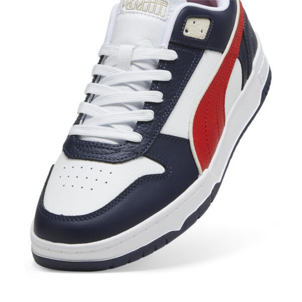 RBD Game Low Sneakers, Puma White-New Navy-For All Time Red, large-ZAF