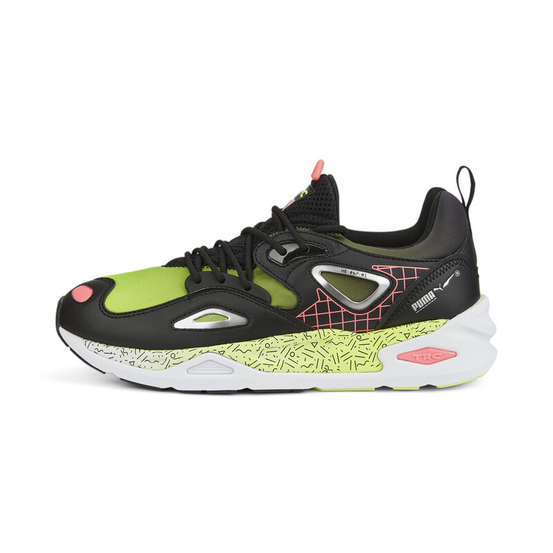 

PUMA TRC Blaze Memphis Unisex Sneakers, Black/yellow