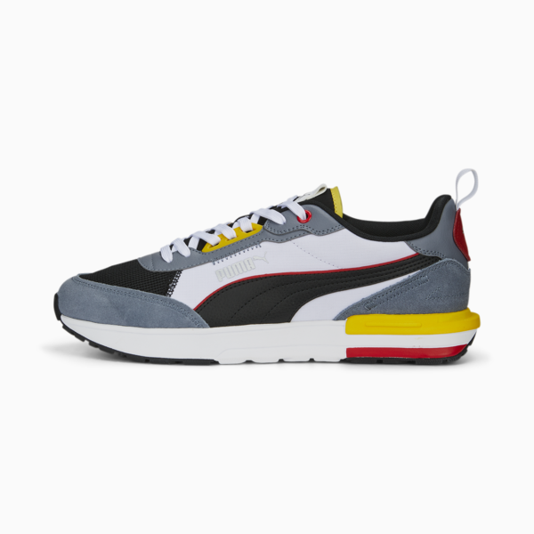Zapatillas PUMA R22 ADP, Gray Tile-PUMA Black-PUMA White-Pelé Yellow, large-ARG