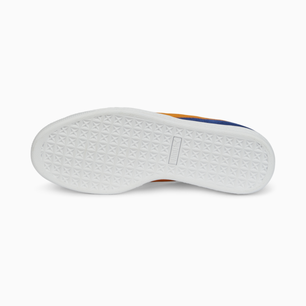 Suede Teams II Sneakers, Blazing Blue-Vibrant Orange-Puma White, large-ZAF
