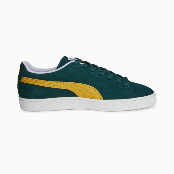 Suede Teams II Sneakers, Varsity Green-Mustard Seed-Puma White, large-ZAF