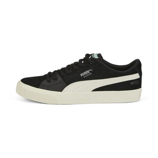 puma suede black high top