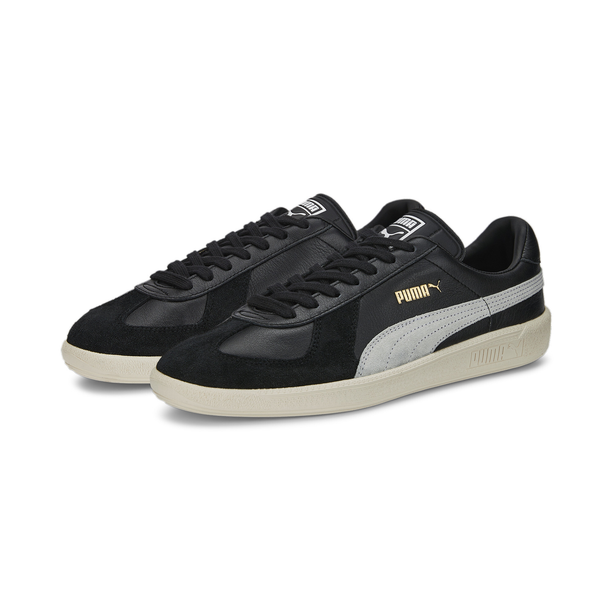 Puma Army Trainer Sneakers, Black, Size 39, Shoes