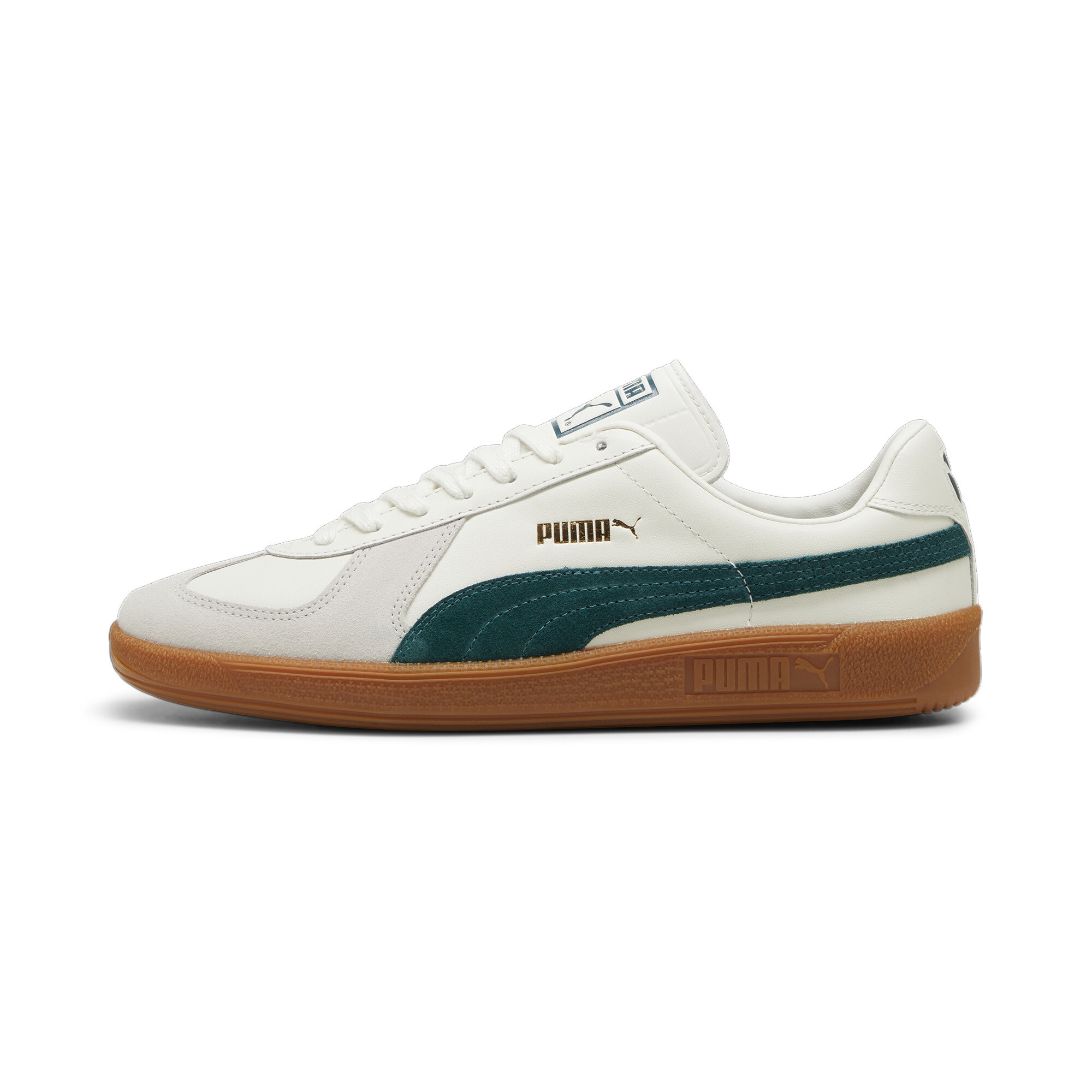 Puma Army Trainer Sneakers Schuhe | Mit Colorful | Warm White/Dark Myrtle | Größe: 44