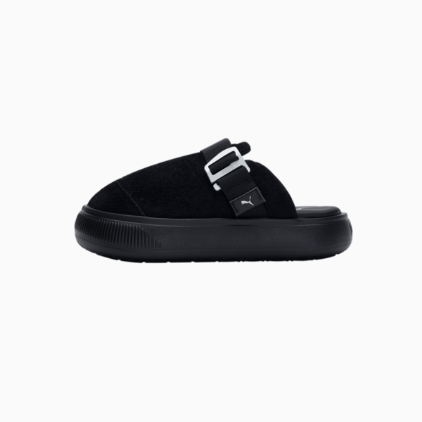 Suede Mayu Mule Sneakers Women, Puma Black-Puma Silver, large-ZAF