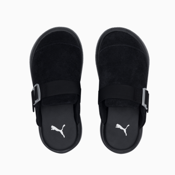 Suede Mayu Mule Sneakers Women, Puma Black-Puma Silver, large-ZAF
