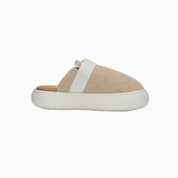 Suede Mayu Mule Sneakers Women, Light Sand-Pristine-Desert Tan, large-ZAF