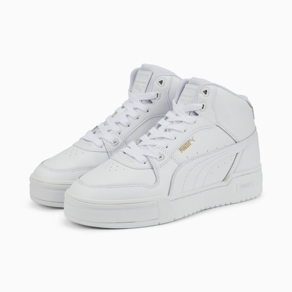 CA Pro Mid Sneakers, Puma White-Puma Team Gold, large-MEX