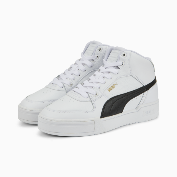 CA Pro Mid Sneakers, Puma White-Puma Black, large-ZAF