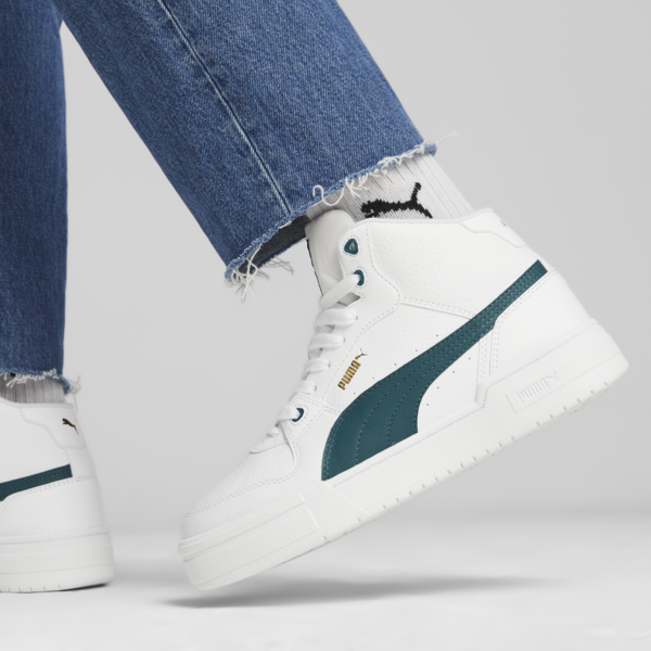 CA Pro Mid Sneakers, PUMA White-Malachite, large-ZAF