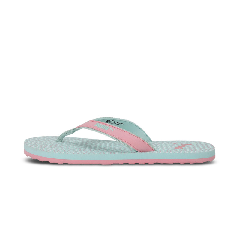 

Women's PUMA Gracy Flip Flops, White/gray/green