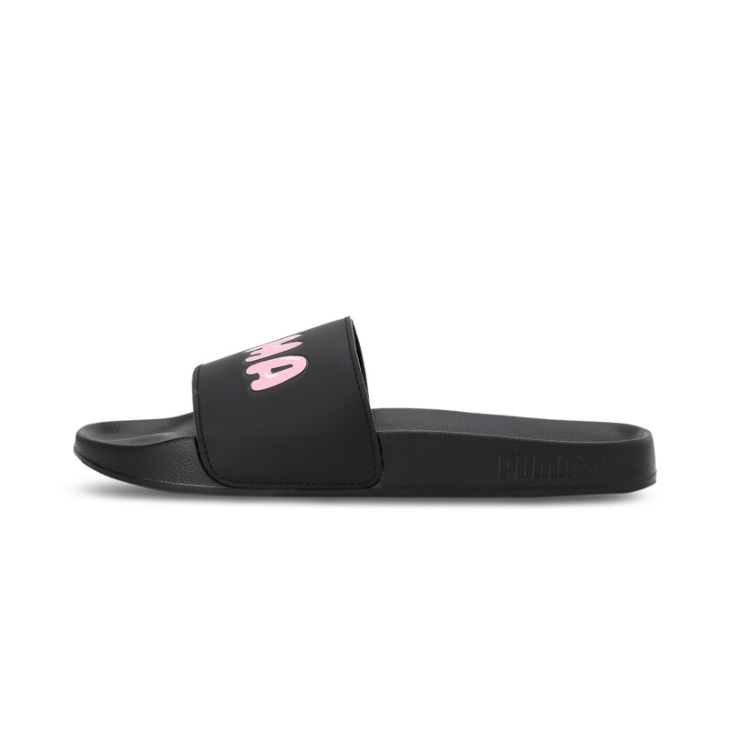 

Men's PUMA Leadcat 2.0 Logo Unisex Slides, White/black/pink