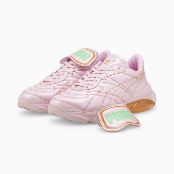 PUMA x DUA LIPA Cell Dome King ML Women's Trainers, Pink Lady-Carrot-Irish Green, large-ZAF