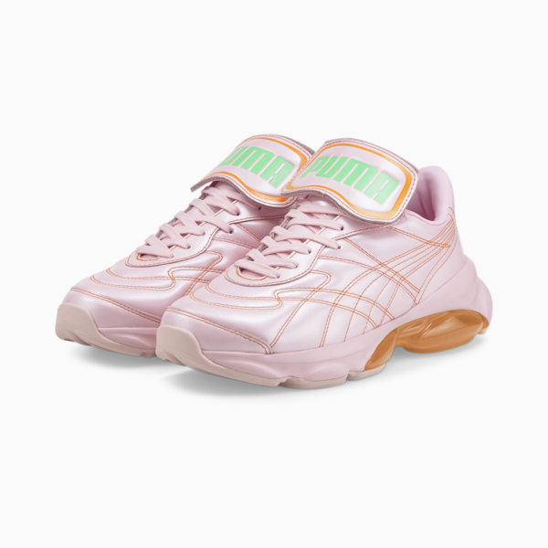 PUMA x DUA LIPA Cell Dome King ML Women's Trainers, Pink Lady-Carrot-Irish Green, large-ZAF