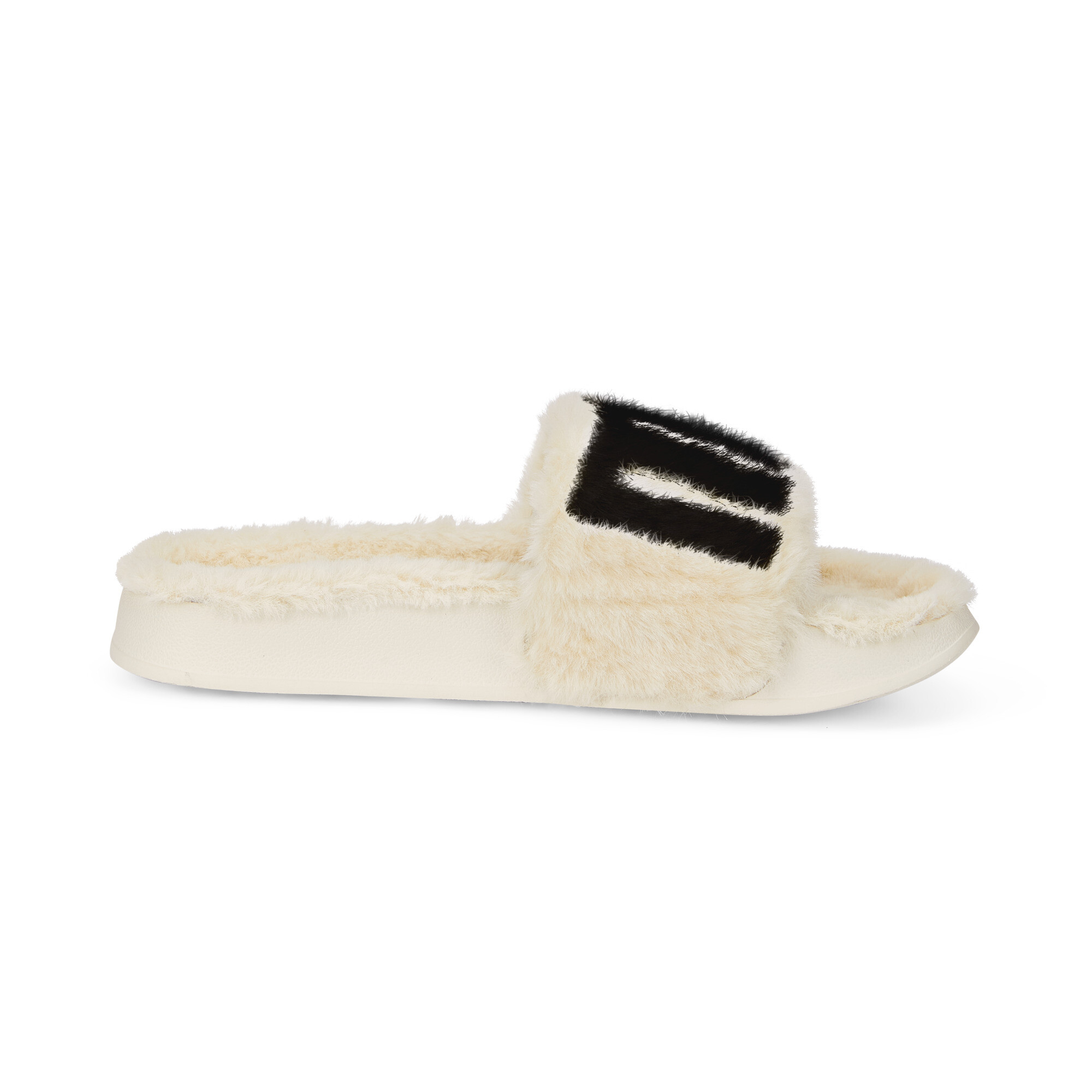 Women's Puma Leadcat 2.0 Fuzz Slides, Beige, Size 39, Shoes