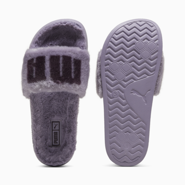 Leadcat 2.0 Fuzz Slides Women, Pale Plum-Midnight Plum, large-ZAF