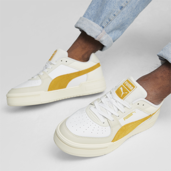 Zapatillas CA Pro Suede FS, PUMA White-Vapor Gray-Mustard Seed, large-ARG